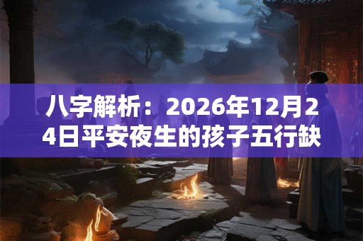 八字解析：2026年12月24日平安夜生的孩子五行缺什么 是什么命