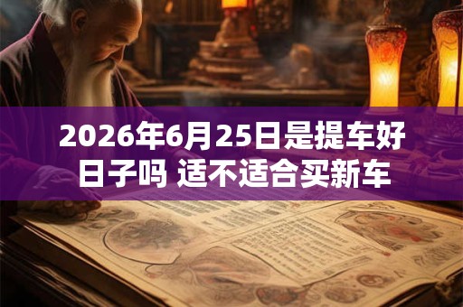2026年6月25日是提车好日子吗 适不适合买新车