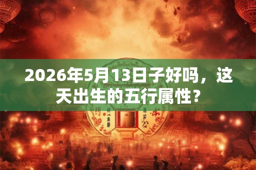 2026年5月13日子好吗，这天出生的五行属性？