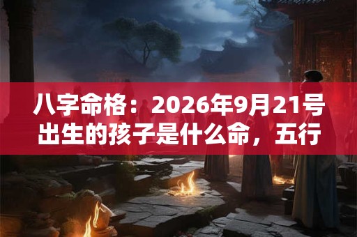 八字命格：2026年9月21号出生的孩子是什么命，五行缺什么