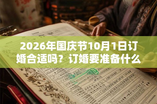 2026年国庆节10月1日订婚合适吗？订婚要准备什么？