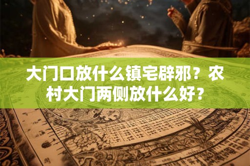 大门口放什么镇宅辟邪？农村大门两侧放什么好？