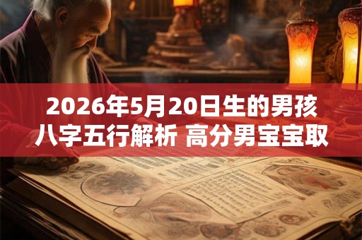 2026年5月20日生的男孩八字五行解析 高分男宝宝取名字