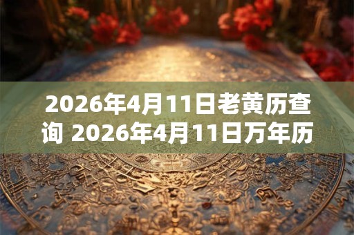 2026年4月11日老黄历查询 2026年4月11日万年历黄道吉日