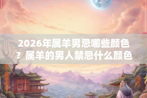 2026年属羊男忌哪些颜色?属羊的男人禁忌什么颜色 2026年属羊男忌哪些颜色?属羊的男人禁忌什么颜色