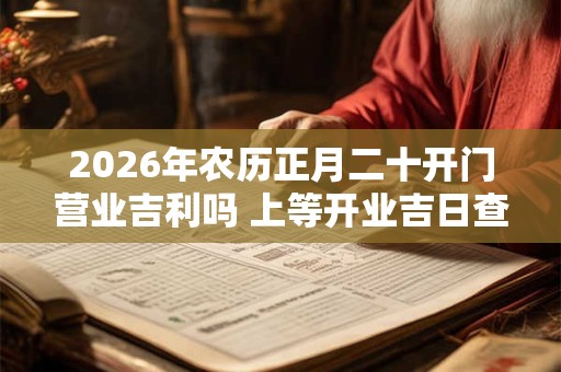 2026年农历正月二十开门营业吉利吗 上等开业吉日查询 2026年农历正月二十开门营业吉利吗 上等开业吉日查询