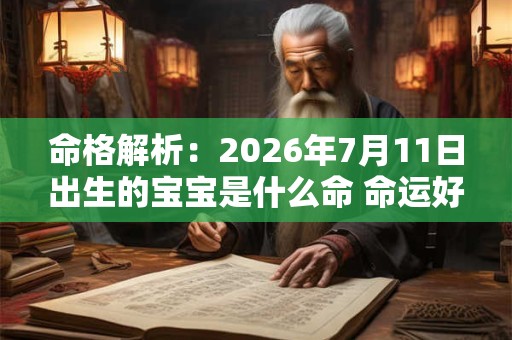 命格解析：2026年7月11日出生的宝宝是什么命 命运好吗