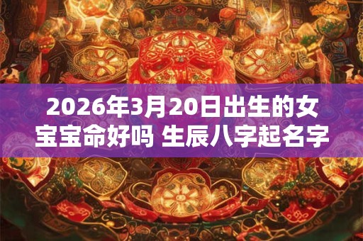 2026年3月20日出生的女宝宝命好吗 生辰八字起名字 2026年3月20日出生的女宝宝命好吗 生辰八字起名字