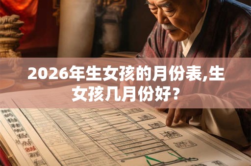 2026年生女孩的月份表,生女孩几月份好? 2026年生女孩的月份表,生女孩几月份好?
