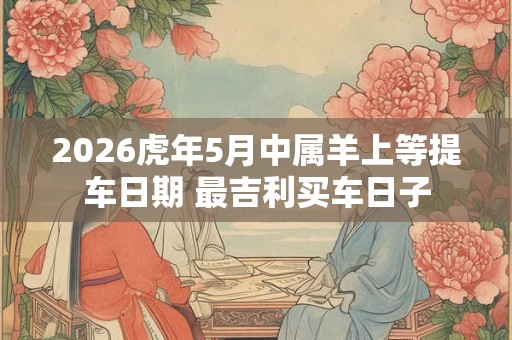 2026虎年5月中属羊上等提车日期 最吉利买车日子
