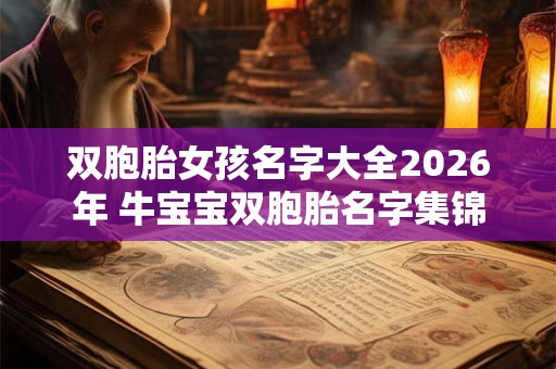 双胞胎女孩名字大全2026年 牛宝宝双胞胎名字集锦 双胞胎女孩名字大全2026年 牛宝宝双胞胎名字集锦