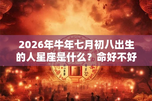 2026年牛年七月初八出生的人星座是什么？命好不好？