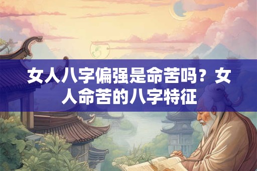 女人八字偏强是命苦吗？女人命苦的八字特征