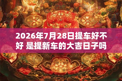 2026年7月28日提车好不好 是提新车的大吉日子吗 2026年7月28日提车好不好 是提新车的大吉日子吗