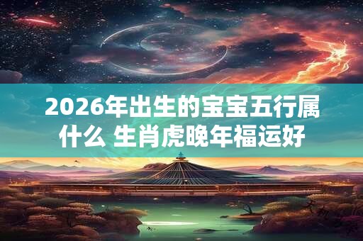 2026年出生的宝宝五行属什么 生肖虎晚年福运好
