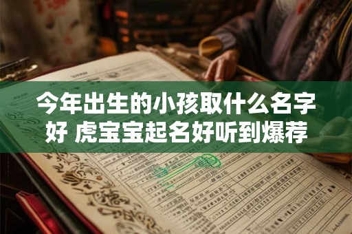 今年出生的小孩取什么名字好 虎宝宝起名好听到爆荐22