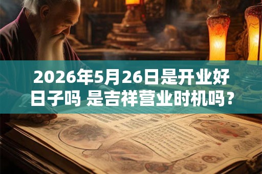 2026年5月26日是开业好日子吗 是吉祥营业时机吗？