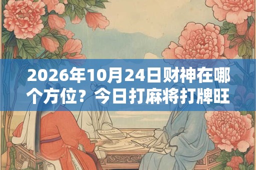 2026年10月24日财神在哪个方位？今日打麻将打牌旺运方位