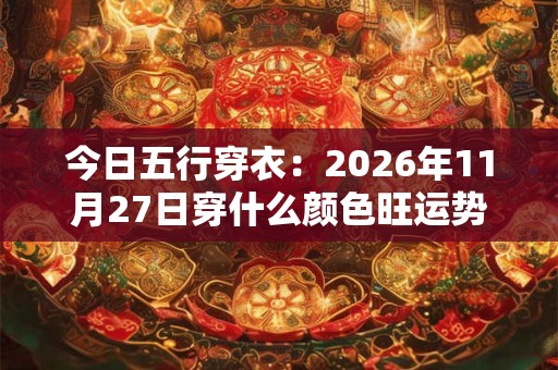 今日五行穿衣：2026年11月27日穿什么颜色旺运势