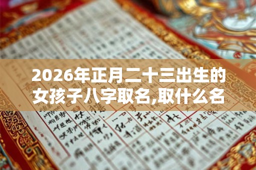 2026年正月二十三出生的女孩子八字取名,取什么名字比较好 2026年正月二十三出生的女孩子八字取名,取什么名字比较好