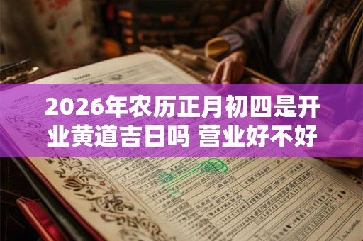 2026年农历正月初四是开业黄道吉日吗 营业好不好