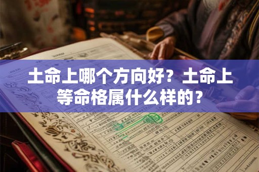 土命上哪个方向好？土命上等命格属什么样的？