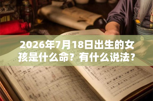 2026年7月18日出生的女孩是什么命？有什么说法？