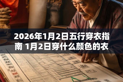 2026年1月2日五行穿衣指南 1月2日穿什么颜色的衣服