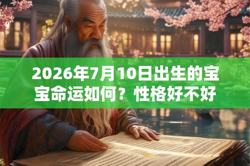 2026年7月10日出生的宝宝命运如何？性格好不好