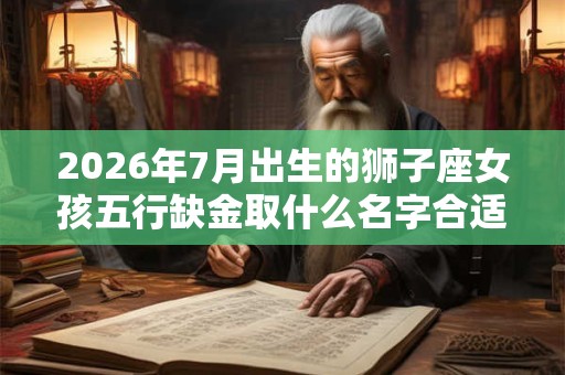 2026年7月出生的狮子座女孩五行缺金取什么名字合适? 2026年7月出生的狮子座女孩五行缺金取什么名字合适?