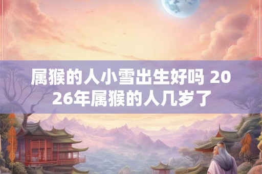 属猴的人小雪出生好吗 2026年属猴的人几岁了