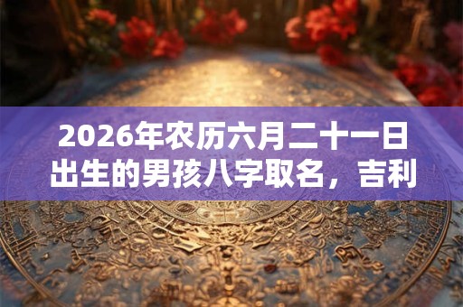 2026年农历六月二十一日出生的男孩八字取名,吉利的男孩名字 2026年农历六月二十一日出生的男孩八字取名,吉利的男孩名字