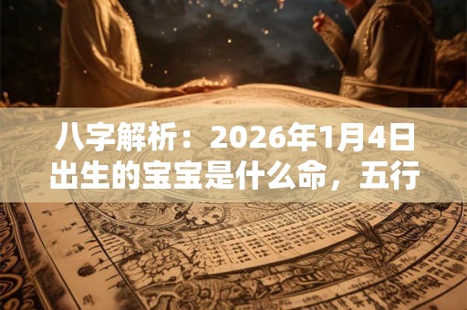 八字解析：2026年1月4日出生的宝宝是什么命，五行缺什么