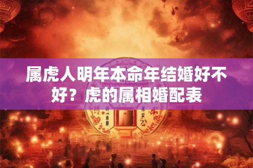 属虎人明年本命年结婚好不好？虎的属相婚配表
