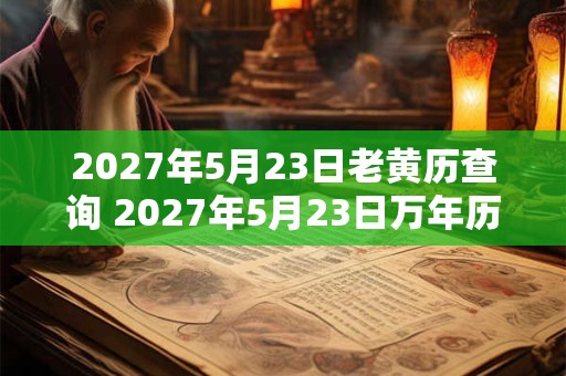 2027年5月23日老黄历查询 2027年5月23日万年历黄道吉日 2027年5月23日老黄历查询 2027年5月23日万年历黄道吉日