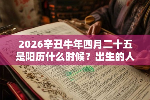 2026辛丑牛年四月二十五是阳历什么时候？出生的人是什么星座？