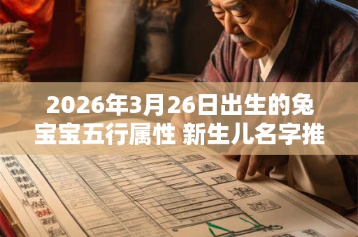 2026年3月26日出生的兔宝宝五行属性 新生儿名字推荐