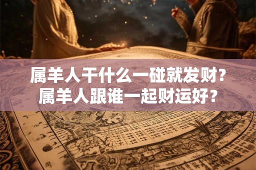 属羊人干什么一碰就发财？属羊人跟谁一起财运好？