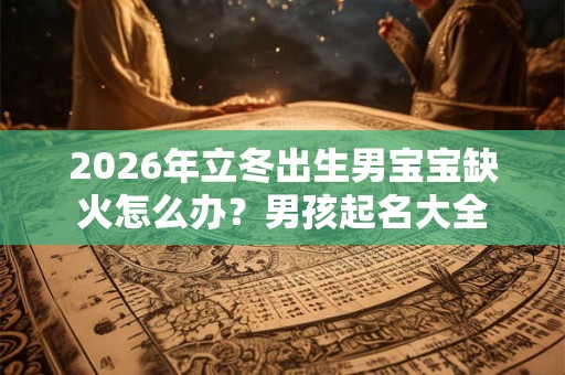 2026年立冬出生男宝宝缺火怎么办？男孩起名大全