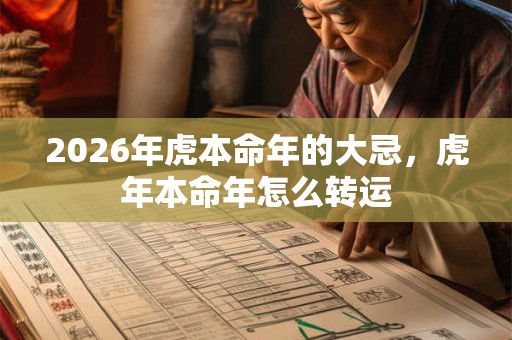2026年虎本命年的大忌，虎年本命年怎么转运
