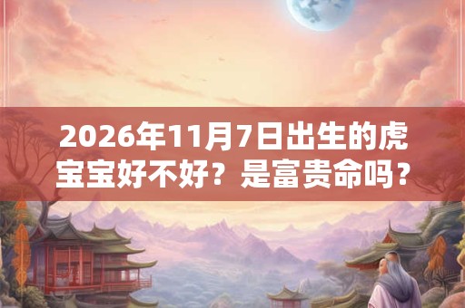 2026年11月7日出生的虎宝宝好不好？是富贵命吗？