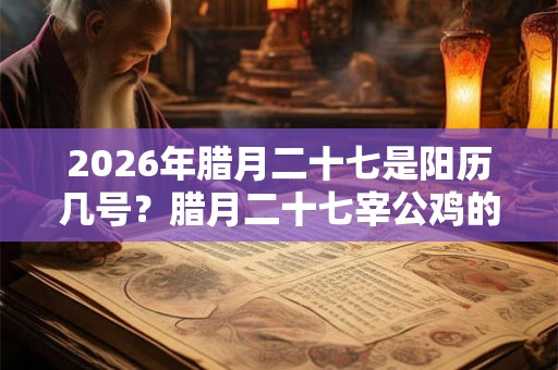 2026年腊月二十七是阳历几号？腊月二十七宰公鸡的由来