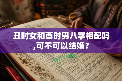 丑时女和酉时男八字相配吗,可不可以结婚？