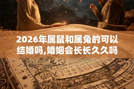 2026年属鼠和属兔的可以结婚吗,婚姻会长长久久吗？