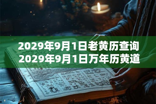 2029年9月1日老黄历查询 2029年9月1日万年历黄道吉日 2029年9月1日老黄历查询 2029年9月1日万年历黄道吉日