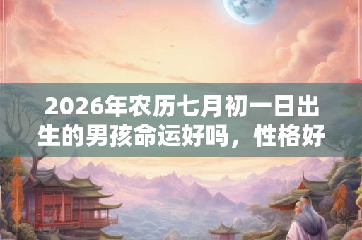 2026年农历七月初一日出生的男孩命运好吗,性格好吗? 2026年农历七月初一日出生的男孩命运好吗,性格好吗?