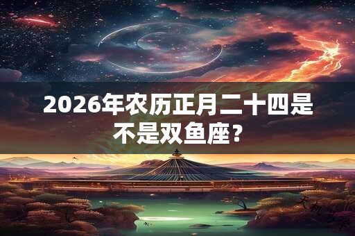 2026年农历正月二十四是不是双鱼座? 2026年农历正月二十四是不是双鱼座?