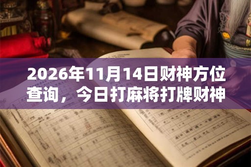 2026年11月14日财神方位查询，今日打麻将打牌财神方位