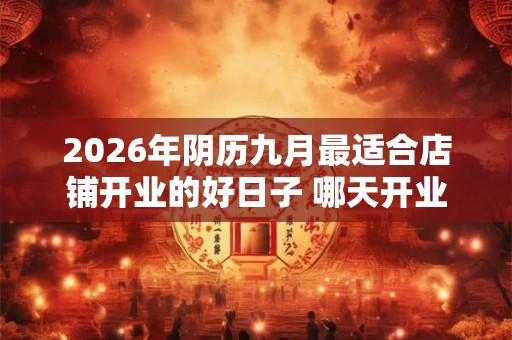 2026年阴历九月最适合店铺开业的好日子 哪天开业好 2026年阴历九月最适合店铺开业的好日子 哪天开业好
