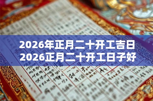 2026年正月二十开工吉日 2026正月二十开工日子好不好呢